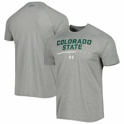 Men's Under Armour Gray Colorado State Rams Tech Performance Raglan T-Shirt