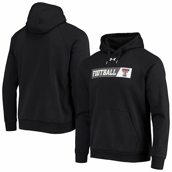 Men's Under Armour Black Texas Tech Red Raiders 2021 Sideline Football All-Day Raglan Pullover Hoodie 2 Men's Under Armour Black Texas Tech Red Raiders 2021 Sideline Football All-Day Raglan Pullover Hoodie - Image 2