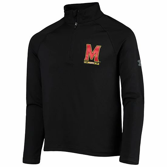Youth Under Armour Black Maryland Terrapins Performance 2.0 Raglan Quarter-Zip Jacket 3 Youth Under Armour Black Maryland Terrapins Performance 2.0 Raglan Quarter-Zip Jacket - Image 3