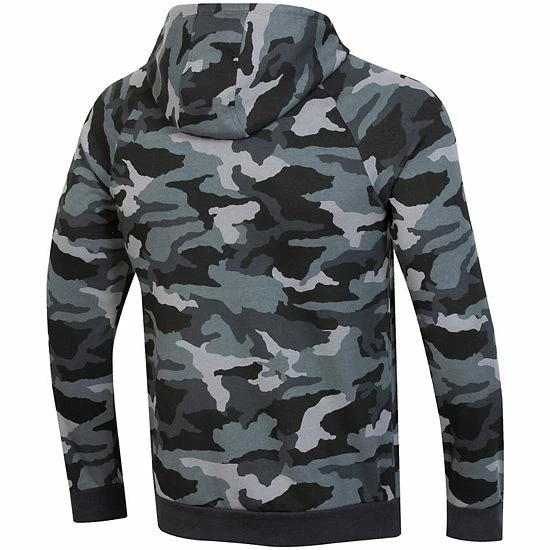 Men's Under Armour Black Hawaii Warriors Logo Camo All Day Raglan Pullover Hoodie 4 Men's Under Armour Black Hawaii Warriors Logo Camo All Day Raglan Pullover Hoodie - Image 4