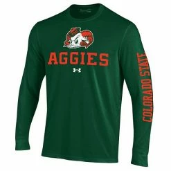 Men's Under Armour Green Colorado State Rams Aggies Sideline Two-Hit Performance Long Sleeve T-Shirt -Under Armour SHOP unnamed file 12006