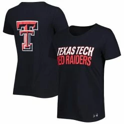 Women's Under Armour Black Texas Tech Red Raiders 2-Hit Performance T-Shirt