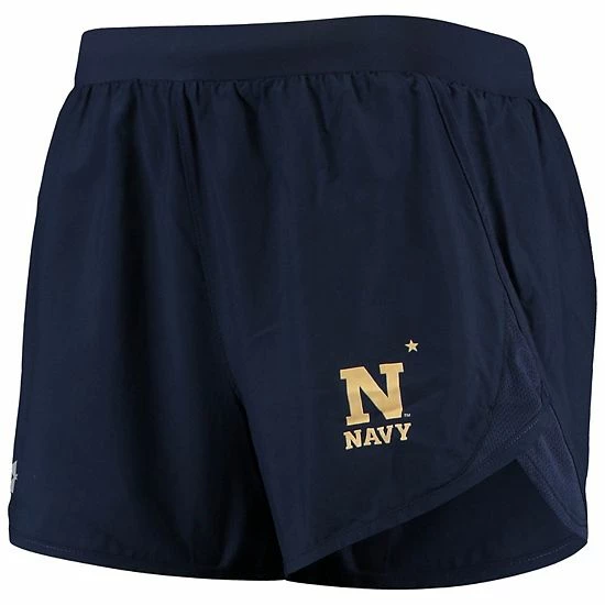 Women's Under Armour Navy Navy Midshipmen Fly By Run 2.0 Performance Shorts 3 Women's Under Armour Navy Navy Midshipmen Fly By Run 2.0 Performance Shorts - Image 3