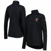 Women's Under Armour Black Texas Tech Red Raiders Tech Mesh Performance Quarter-Zip Jacket