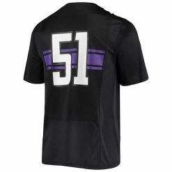 Men's Under Armour #51 Black Northwestern Wildcats Logo Replica Football Jersey 5 Men's Under Armour #51 Black Northwestern Wildcats Logo Replica Football Jersey -Under Armour SHOP unnamed file 12056