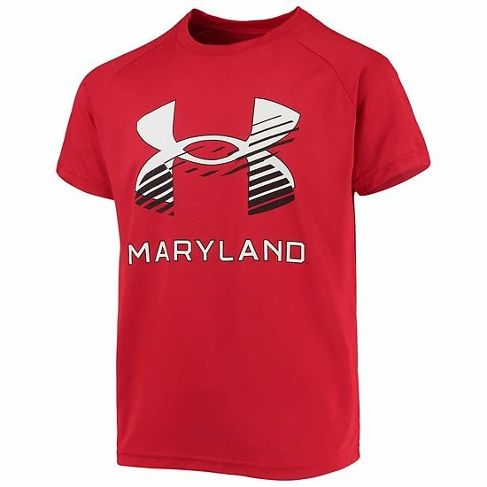 Youth Under Armour Red Maryland Terrapins Logo Lockup Performance T-Shirt 3 Youth Under Armour Red Maryland Terrapins Logo Lockup Performance T-Shirt - Image 3