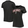 Women's Under Armour Heather Black Cincinnati Bearcats Vent Tech Arch Logo Performance T-Shirt
