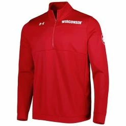Men's Under Armour Red Wisconsin Badgers Universal Mock Neck Half-Zip Jacket -Under Armour SHOP unnamed file 12115