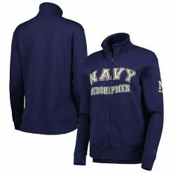 Women's Under Armour Navy Navy Midshipmen All Day Full-Zip Jacket