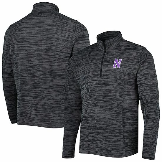 Men's Under Armour Black Northwestern Wildcats Tempo Fleece Quarter-Zip Jacket 1 Men's Under Armour Black Northwestern Wildcats Tempo Fleece Quarter-Zip Jacket