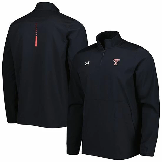 Men's Under Armour Black Texas Tech Red Raiders Motivate 2.0 Quarter-Zip Performance Jacket 2 Men's Under Armour Black Texas Tech Red Raiders Motivate 2.0 Quarter-Zip Performance Jacket - Image 2