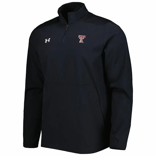 Men's Under Armour Black Texas Tech Red Raiders Motivate 2.0 Quarter-Zip Performance Jacket 3 Men's Under Armour Black Texas Tech Red Raiders Motivate 2.0 Quarter-Zip Performance Jacket - Image 3