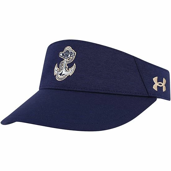 Men's Under Armour Navy Navy Midshipmen High Performance Adjustable Visor 2 Men's Under Armour Navy Navy Midshipmen High Performance Adjustable Visor - Image 2