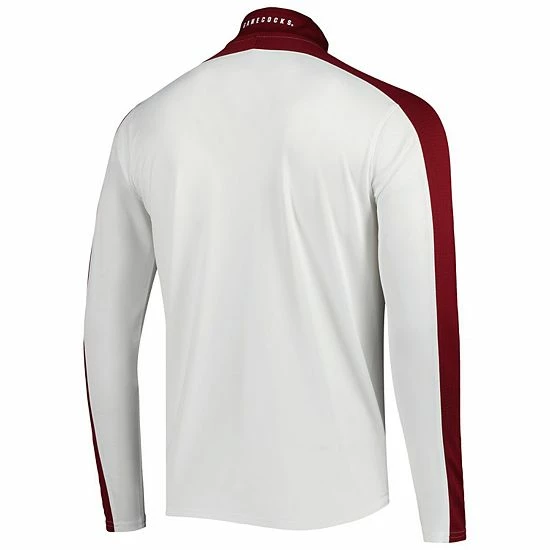 Men's Under Armour White South Carolina Gamecocks Lightweight Mock Neck HeatGear Quarter-Zip Jacket 4 Men's Under Armour White South Carolina Gamecocks Lightweight Mock Neck HeatGear Quarter-Zip Jacket - Image 4