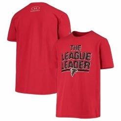 Youth Under Armour Red Atlanta Falcons League Leader Performance Tri-Blend T-Shirt