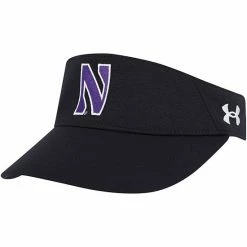 Men's Under Armour Black Northwestern Wildcats High Performance Adjustable Visor