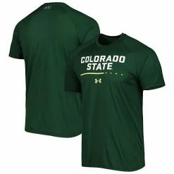 Men's Under Armour Green Colorado State Rams Tech Performance Raglan T-Shirt