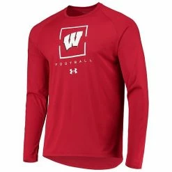 Men's Under Armour Red Wisconsin Badgers Football Raglan Long Sleeve T-Shirt -Under Armour SHOP unnamed file 12250