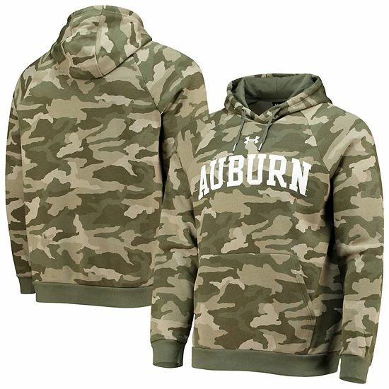 Men's Under Armour Camo Auburn Tigers All Day Raglan Pullover Hoodie 2 Men's Under Armour Camo Auburn Tigers All Day Raglan Pullover Hoodie - Image 2