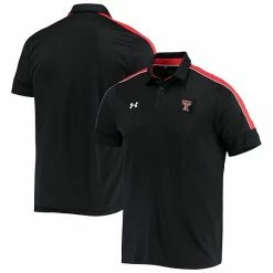 Men's Under Armour Black Texas Tech Red Raiders Sideline Recruit Performance Polo