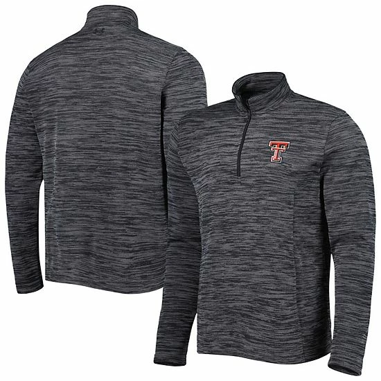 Men's Under Armour Black Texas Tech Red Raiders Tempo Fleece Quarter-Zip Jacket 2 Men's Under Armour Black Texas Tech Red Raiders Tempo Fleece Quarter-Zip Jacket - Image 2