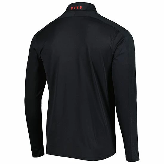 Men's Under Armour Black Utah Utes Lightweight Mock Neck HeatGear Quarter-Zip Jacket 4 Men's Under Armour Black Utah Utes Lightweight Mock Neck HeatGear Quarter-Zip Jacket - Image 4