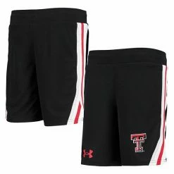 Youth Under Armour Black Texas Tech Red Raiders Game Day Mesh Shorts