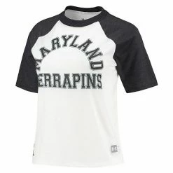 Women's Under Armour White/Heathered Black Maryland Terrapins Fade Raglan T-Shirt -Under Armour SHOP unnamed file 12438