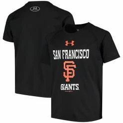 Youth Under Armour Black San Francisco Giants Team Tech Performance T-Shirt