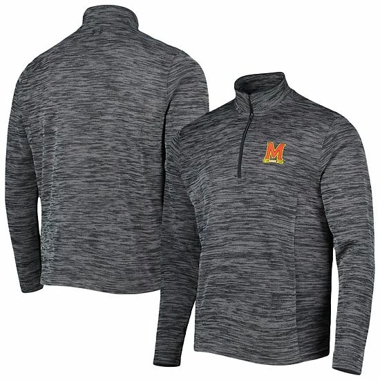 Men's Under Armour Black Maryland Terrapins Tempo Fleece Quarter-Zip Jacket 2 Men's Under Armour Black Maryland Terrapins Tempo Fleece Quarter-Zip Jacket - Image 2