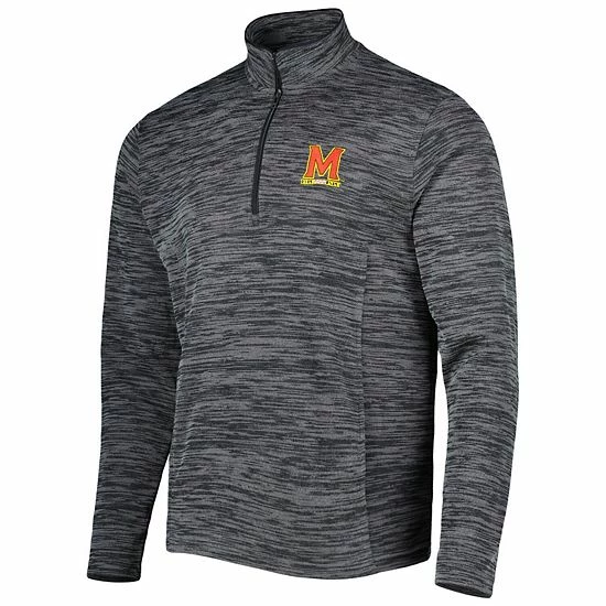 Men's Under Armour Black Maryland Terrapins Tempo Fleece Quarter-Zip Jacket 3 Men's Under Armour Black Maryland Terrapins Tempo Fleece Quarter-Zip Jacket - Image 3