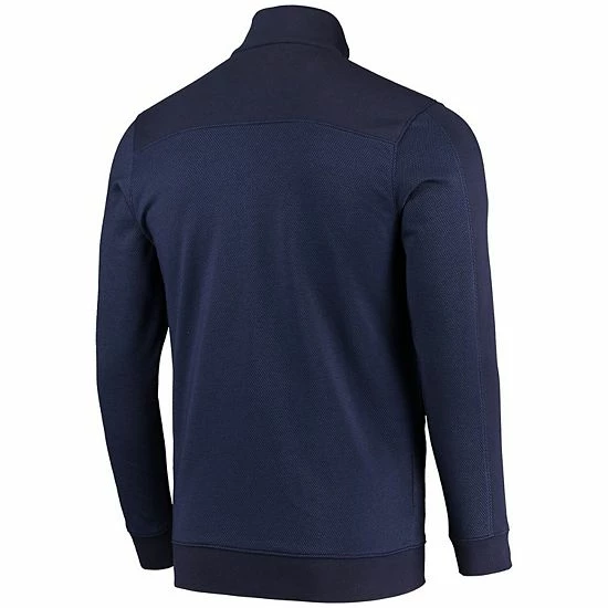Men's Under Armour Navy Notre Dame Fighting Irish Game Day All Day Fleece Half-Zip Jacket 4 Men's Under Armour Navy Notre Dame Fighting Irish Game Day All Day Fleece Half-Zip Jacket - Image 4