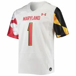 Men's Under Armour #1 White Maryland Terrapins Replica Player Jersey 6 Men's Under Armour #1 White Maryland Terrapins Replica Player Jersey -Under Armour SHOP unnamed file 12484