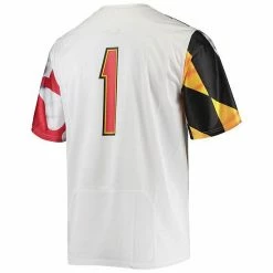 Men's Under Armour #1 White Maryland Terrapins Replica Player Jersey 7 Men's Under Armour #1 White Maryland Terrapins Replica Player Jersey -Under Armour SHOP unnamed file 12485