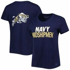 Women's Under Armour Navy Navy Midshipmen 2-Hit Performance T-Shirt