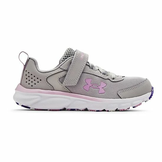 Under Armour Assert 9 Preschool Kids' Running Shoes Gray White Lilac 14 Under Armour Assert 9 Preschool Kids' Running Shoes Gray White Lilac - Image 14