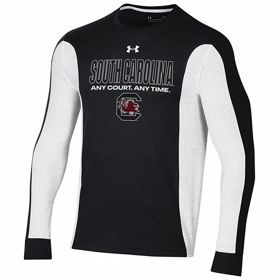 Men's Under Armour Black South Carolina Gamecocks On-Court Shooter Bench Long Sleeve T-Shirt 1 Men's Under Armour Black South Carolina Gamecocks On-Court Shooter Bench Long Sleeve T-Shirt
