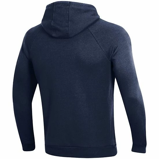 Men's Under Armour Navy Navy Midshipmen Alternate School Logo All Day Raglan Pullover Hoodie 4 Men's Under Armour Navy Navy Midshipmen Alternate School Logo All Day Raglan Pullover Hoodie - Image 4