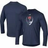 Men's Under Armour Navy Auburn Tigers Football Icon Raglan Long Sleeve T-Shirt