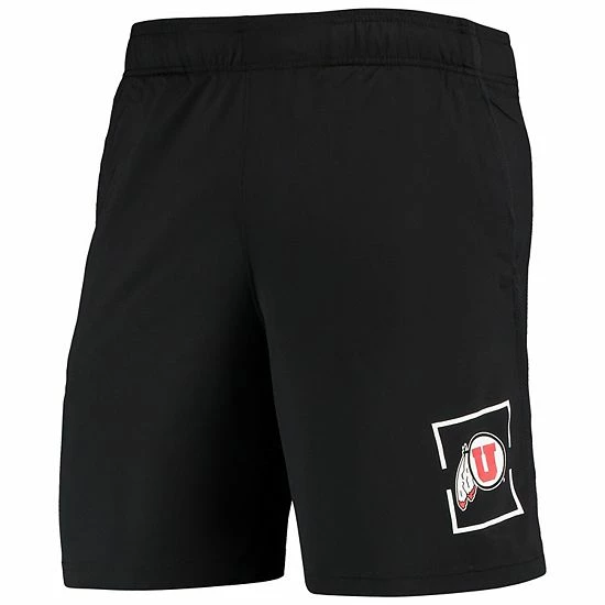 Men's Under Armour Black Utah Utes Mesh Raid Performance Shorts 3 Men's Under Armour Black Utah Utes Mesh Raid Performance Shorts - Image 3