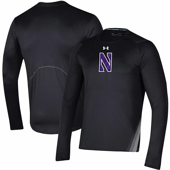 Men's Under Armour Black Northwestern Wildcats 2021 Sideline Training Performance Long Sleeve T-Shirt 1 Men's Under Armour Black Northwestern Wildcats 2021 Sideline Training Performance Long Sleeve T-Shirt