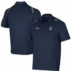 Men's Under Armour Navy Navy Midshipmen 2021 Sideline Performance Polo