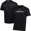 Men's Under Armour Black Texas Tech Red Raiders 2022 Sideline Football Performance Cotton T-Shirt