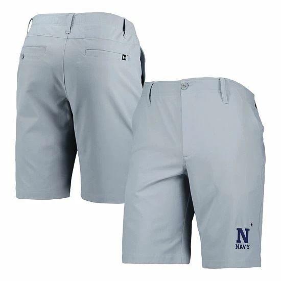 Men's Under Armour Gray Navy Midshipmen Drive Shorts 2 Men's Under Armour Gray Navy Midshipmen Drive Shorts - Image 2
