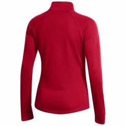 Women's Under Armour Red Wisconsin Badgers Double-Knit Jersey Quarter-Snap Pullover Jacket -Under Armour SHOP unnamed file 12603
