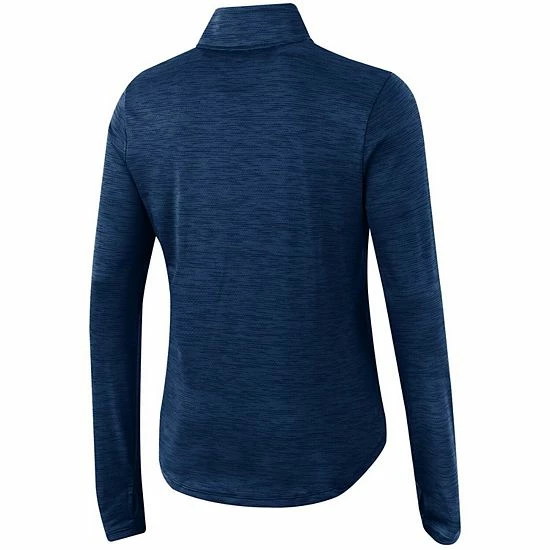 Women's Under Armour Navy Auburn Tigers Vent Space-Dye Performance Quarter-Zip Jacket 4 Women's Under Armour Navy Auburn Tigers Vent Space-Dye Performance Quarter-Zip Jacket - Image 4