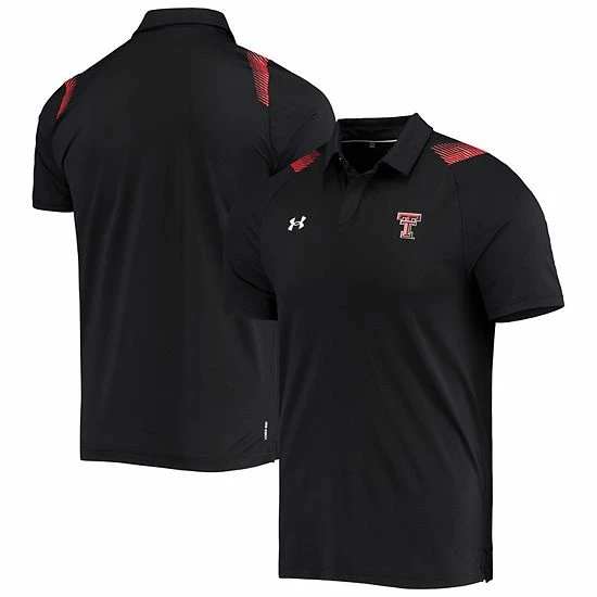 Men's Under Armour Black Texas Tech Red Raiders 2021 Sideline Performance Polo 1 Men's Under Armour Black Texas Tech Red Raiders 2021 Sideline Performance Polo