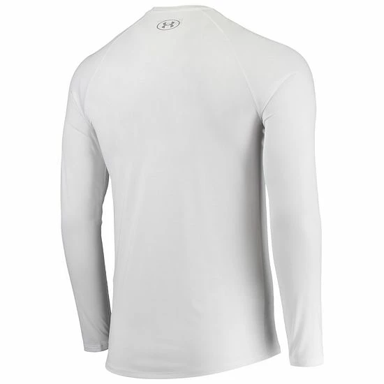 Men's Under Armour White Wisconsin Badgers Football Raglan Long Sleeve T-Shirt 4 Men's Under Armour White Wisconsin Badgers Football Raglan Long Sleeve T-Shirt - Image 4