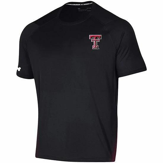 Men's Under Armour Black Texas Tech Red Raiders 2021 Sideline Training Performance T-Shirt 3 Men's Under Armour Black Texas Tech Red Raiders 2021 Sideline Training Performance T-Shirt - Image 3