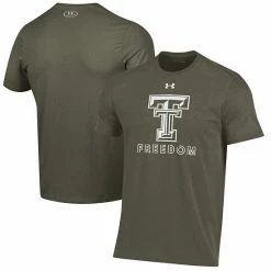 Men's Under Armour Olive Texas Tech Red Raiders Freedom Performance T-Shirt